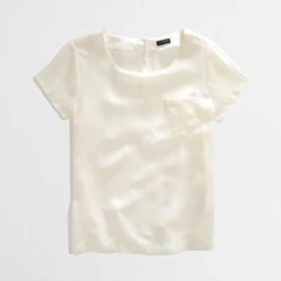 Factory draped pocket tee