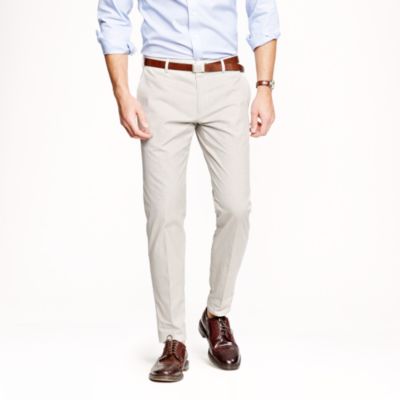 Ludlow slim suit pant in fine-stripe cotton