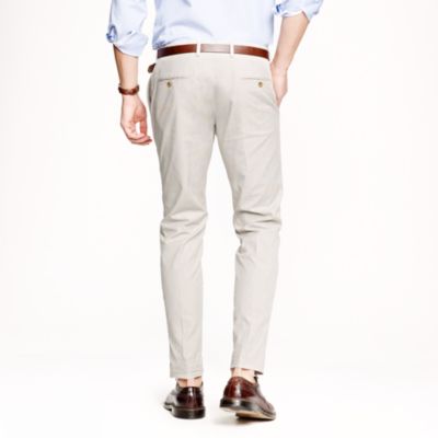 Ludlow slim suit pant in fine-stripe cotton