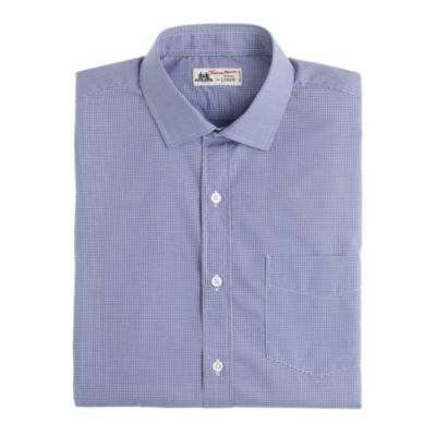 Thomas Mason&reg; for J.Crew spread-collar dress shirt in microgingham