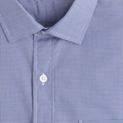 Thomas Mason&reg; for J.Crew spread-collar dress shirt in microgingham