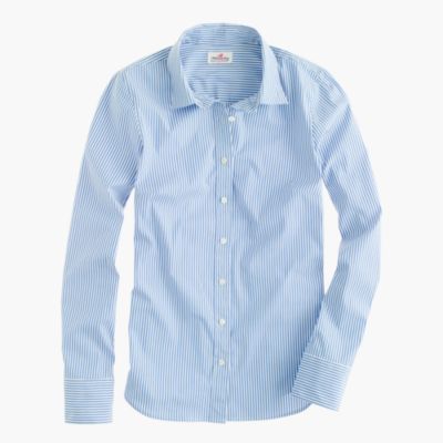 Stretch perfect shirt in classic stripe