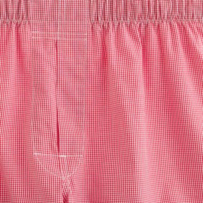microgingham boxers in red