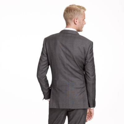 Ludlow suit jacket with double vent in glen plaid Italian wool