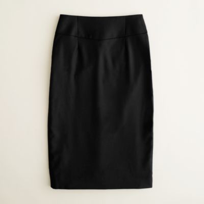 Telegraph pencil skirt in Super 120s