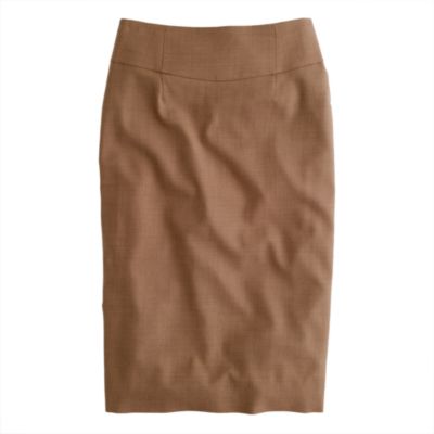 Telegraph pencil skirt in Super 120s