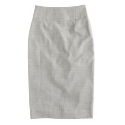 Telegraph pencil skirt in Super 120s