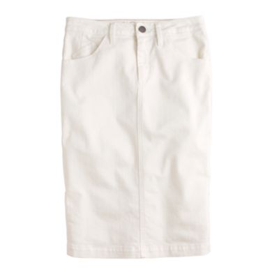 Goldsign&reg; for J.Crew Holly skirt in ecru wash