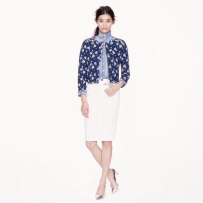 Goldsign&reg; for J.Crew Holly skirt in ecru wash