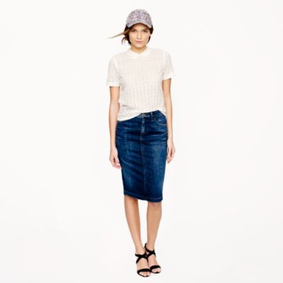 Goldsign&reg; for J.Crew Holly skirt in martel wash