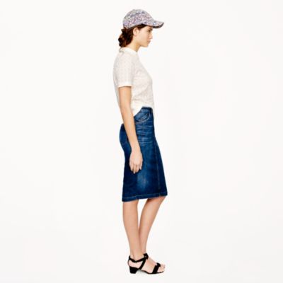 Goldsign&reg; for J.Crew Holly skirt in martel wash