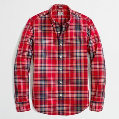 Factory slim lightweight shirt in multi-pattern