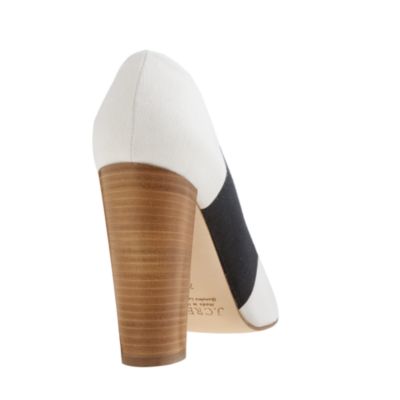 Etta canvas stripe pumps