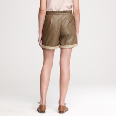 Lightweight leather short