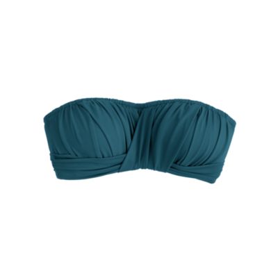 D-cup ruched bandeau top