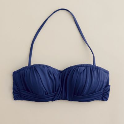 D-cup ruched bandeau top