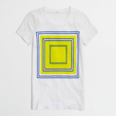 Factory neon squares graphic tee