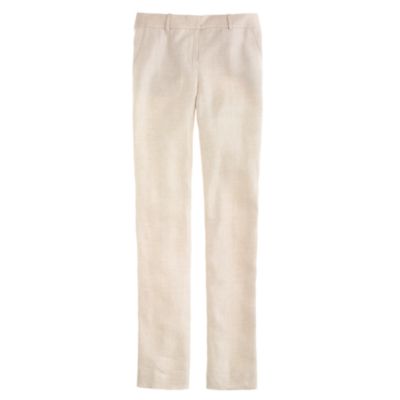 Caf&eacute; trouser in herringbone linen