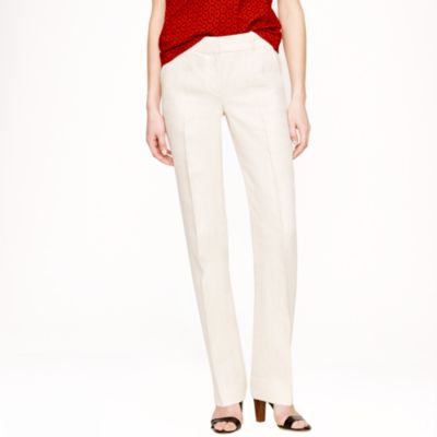 Caf&eacute; trouser in herringbone linen