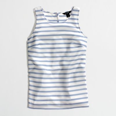 Factory draped stripe tank