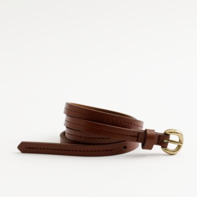 Factory skinny stitched belt