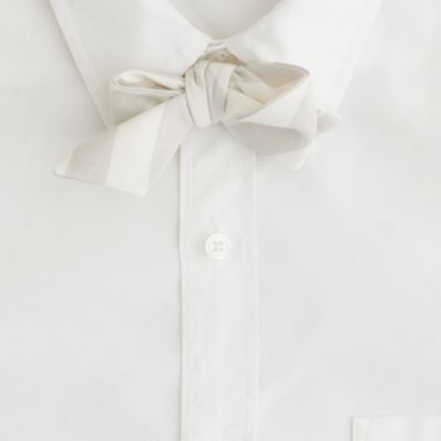 Old-school textured-stripe bow tie