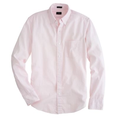 Slim seersucker stripe shirt
