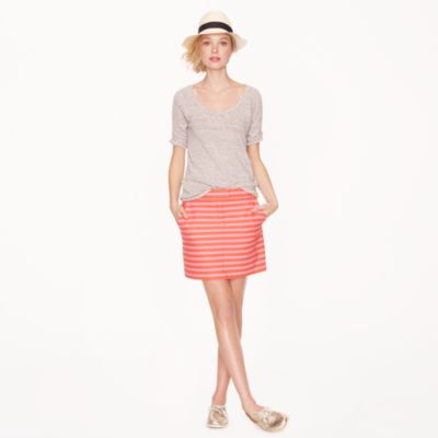 Postcard mini in textured stripe
