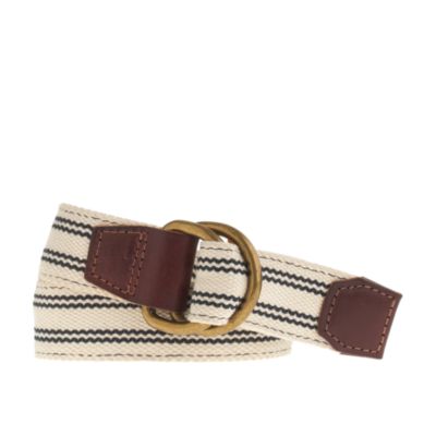 Ticking-stripe belt
