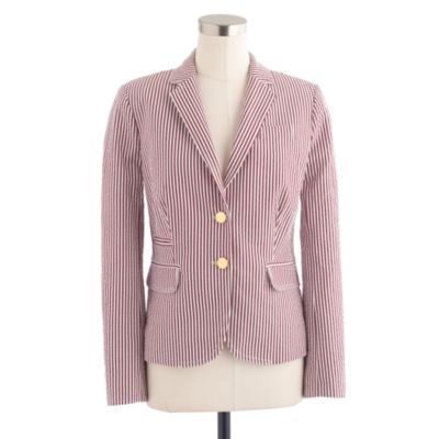 Schoolboy blazer in Japanese seersucker