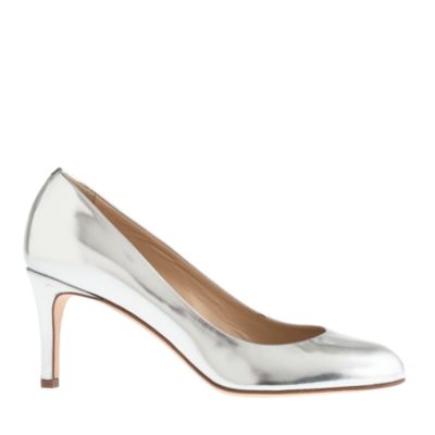 Miri midheel mirror metallic pumps