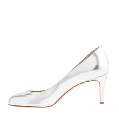 Miri midheel mirror metallic pumps