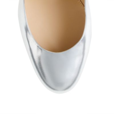 Miri midheel mirror metallic pumps