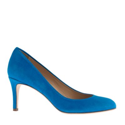 Miri midheel suede pumps