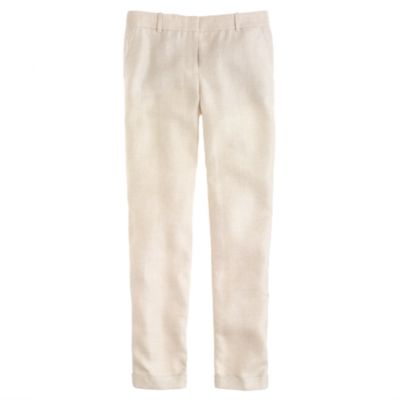 Caf&eacute; capri in herringbone linen