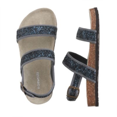 Girls' shimmer sandals