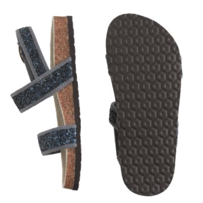 Girls' shimmer sandals