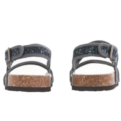 Girls' shimmer sandals