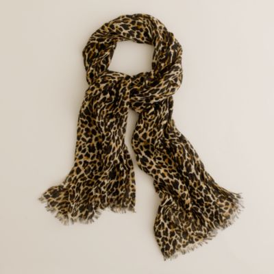 Leopard print scarf