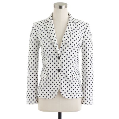 Schoolboy blazer in dotted linen