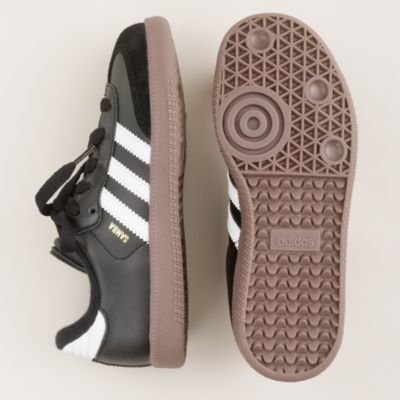 Kids' Adidas&reg; Samba&reg; sneakers with red tongue stitch