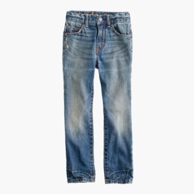 Boys' vintage slim-fit jean in rugged wash