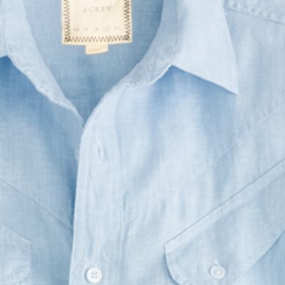 Billy Reid at J.Crew Beaudreaux sport shirt in light blue