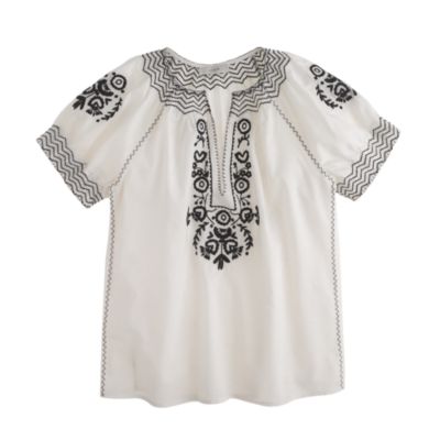 Baja embroidered top