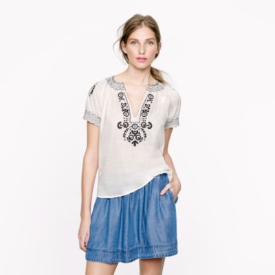 Pre-order Baja embroidered top