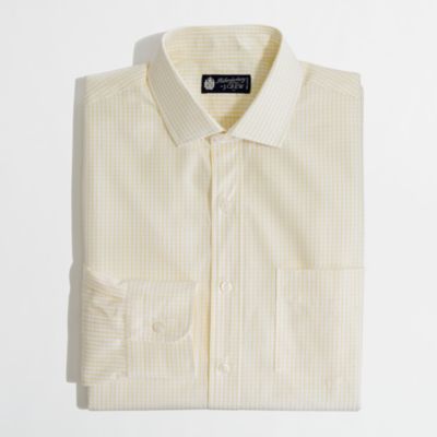 Factory spread-collar dress shirt