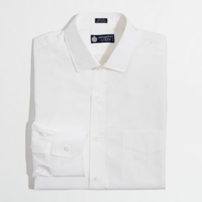 Factory spread-collar dress shirt