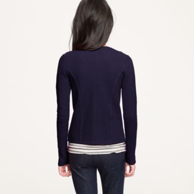 Double-breasted sweater-jacket