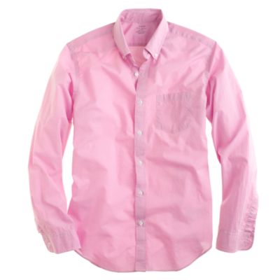 Secret Wash shirt in pink microgingham