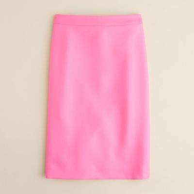 No. 2 pencil skirt in double-serge wool